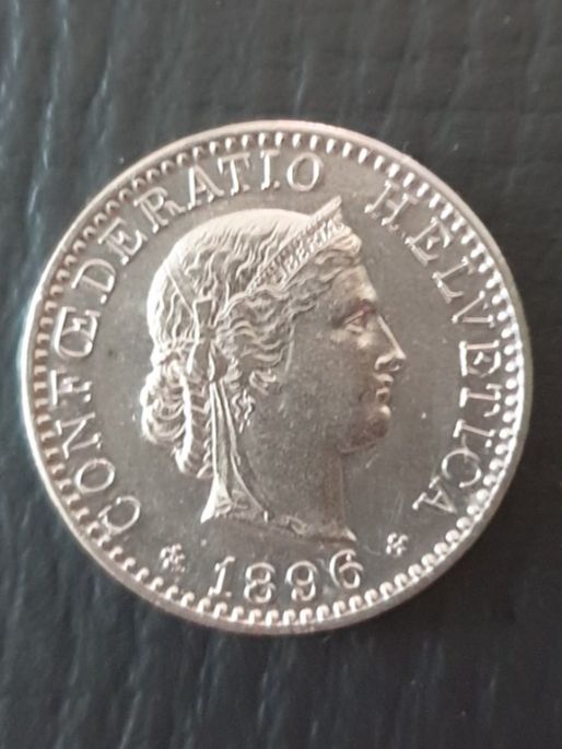 Tutti le monete: 20 Rappen 1896 Super Erhaltung!! – Usato da Biel/Bienne venduto da underdogs 1