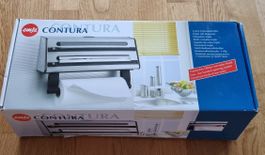 Portarotolo triplo, acciaio inox, nuovo!