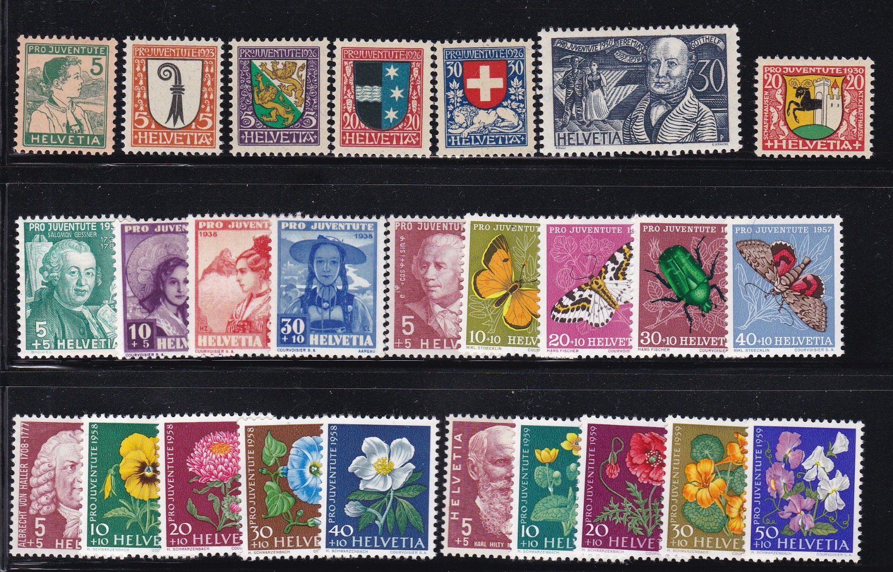 Alle Briefmarken: CH Briefmarken Lot "postfrisch" PP, PJ etc. – Gebraucht aus Münchwilen AG von Nesar 2