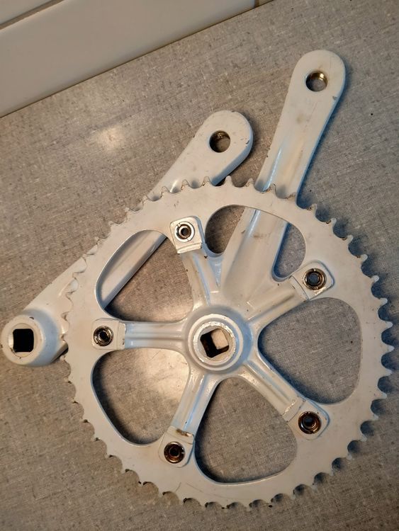 Ancien Pedalier Velo A. Duprat La Perle 5 Branches 46 Old