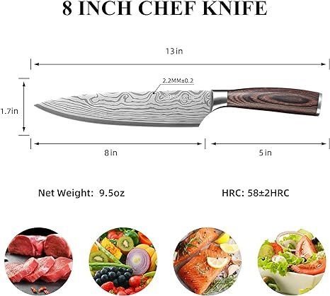 Küchenmesser: Kochmesser 20 cm deutschem Edelstahl – Neu und originalverpackt aus Oberentfelden von sch_8bt6 5