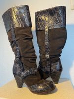 Echte Wildleder Stiefel, Gr. 39, NP 480.--