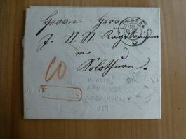 Militärbrief, Kerzers- Aarberg- Solothurn 26. Dezember 1859,