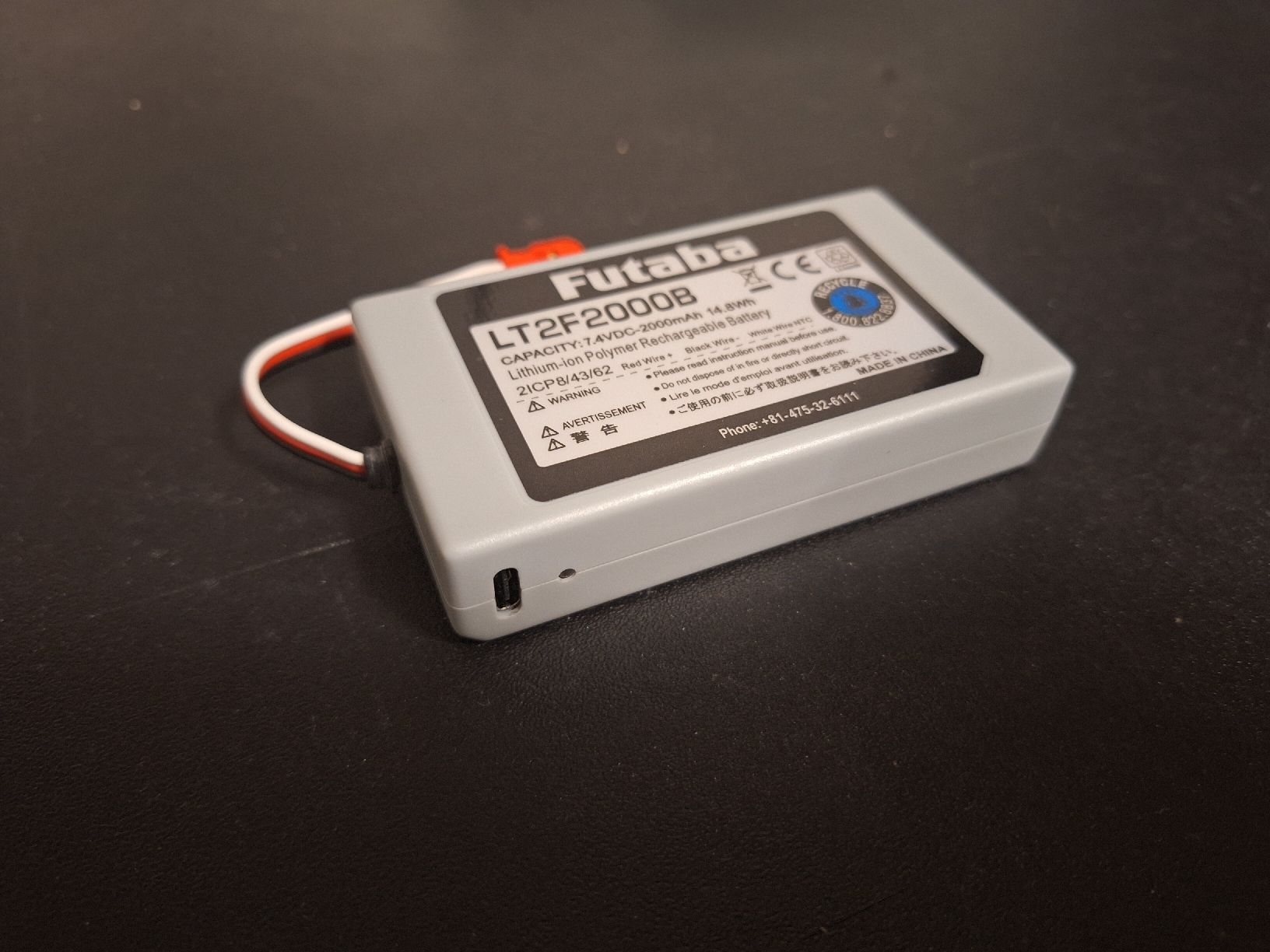 Batterie, Caricabatterie & Alimentatori: Batterie Futaba LT2F2000B - peu utilisé – Usato da Missy venduto da Heli1565 1