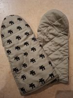 Nesje Schweden Ofenhandschuhe Elch Motiv, Grau, Neuwertig!
