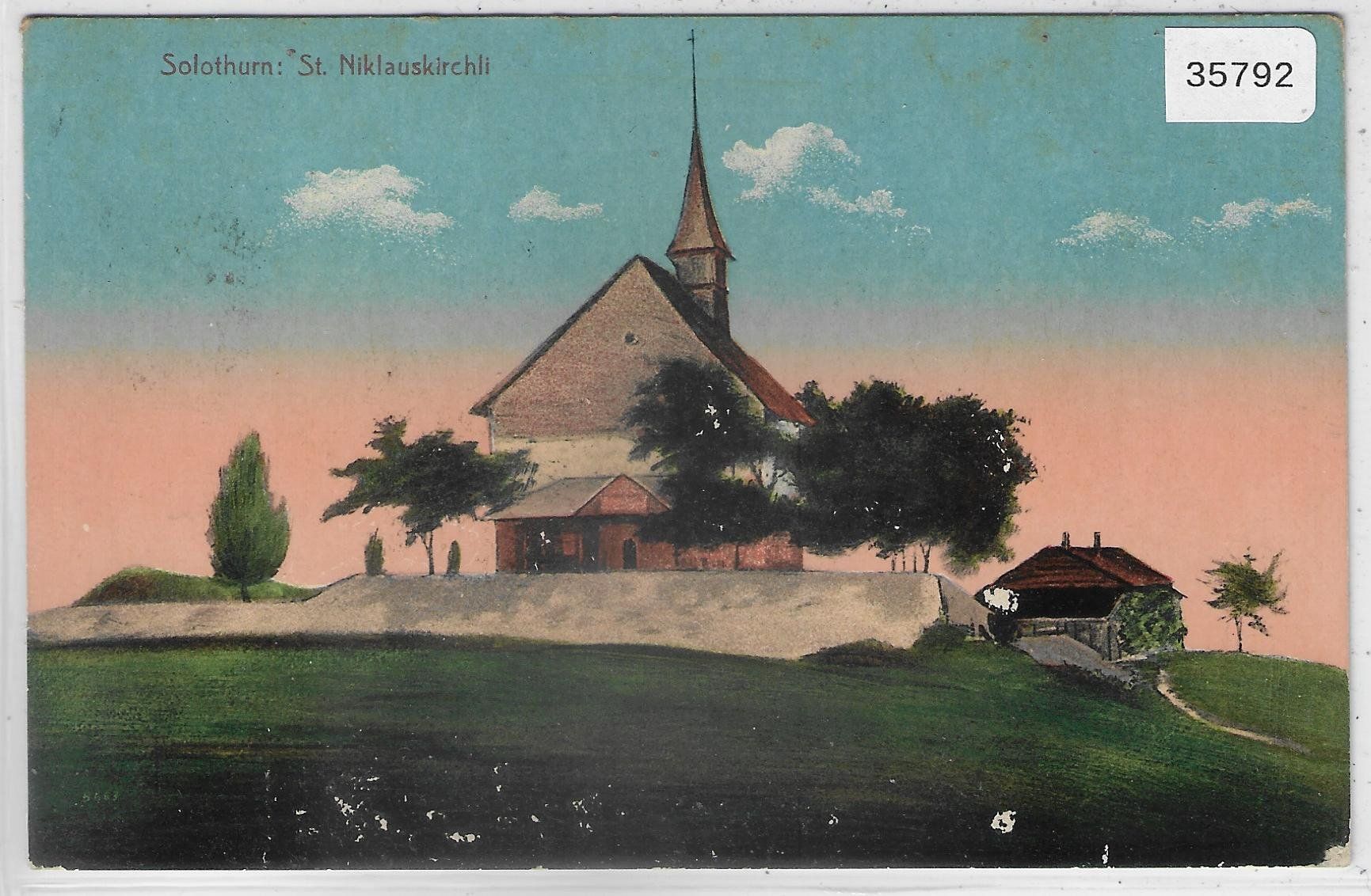 Cartes postales: Solothurn - St. Niklauskirchli - Litho – D'occasion à Ettingen par Kartenplanet