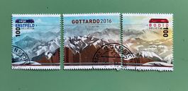 Schweizer Gottardo Basistunnel Briefmarken Satz, 3 teilig