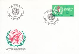 1986 40 OMS Weltgesundheitsorganisation Genève FDC 27.5.1986