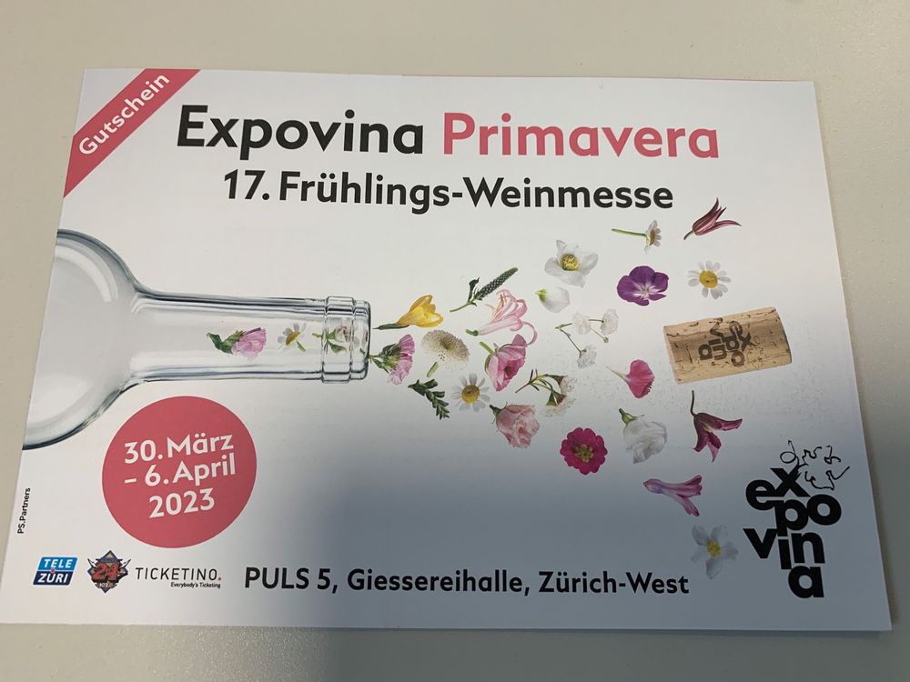 5 TICKETS für EXPOVINA PRIMAVERA (Neu (gemäss Beschreibung)) in Baden ...