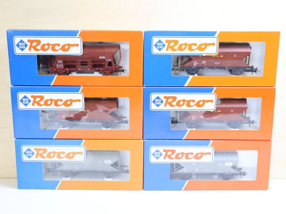 ROCO 6 x BLS/SBB Silowagen - selten 46245/.... H0 Top (Gebraucht) in ...