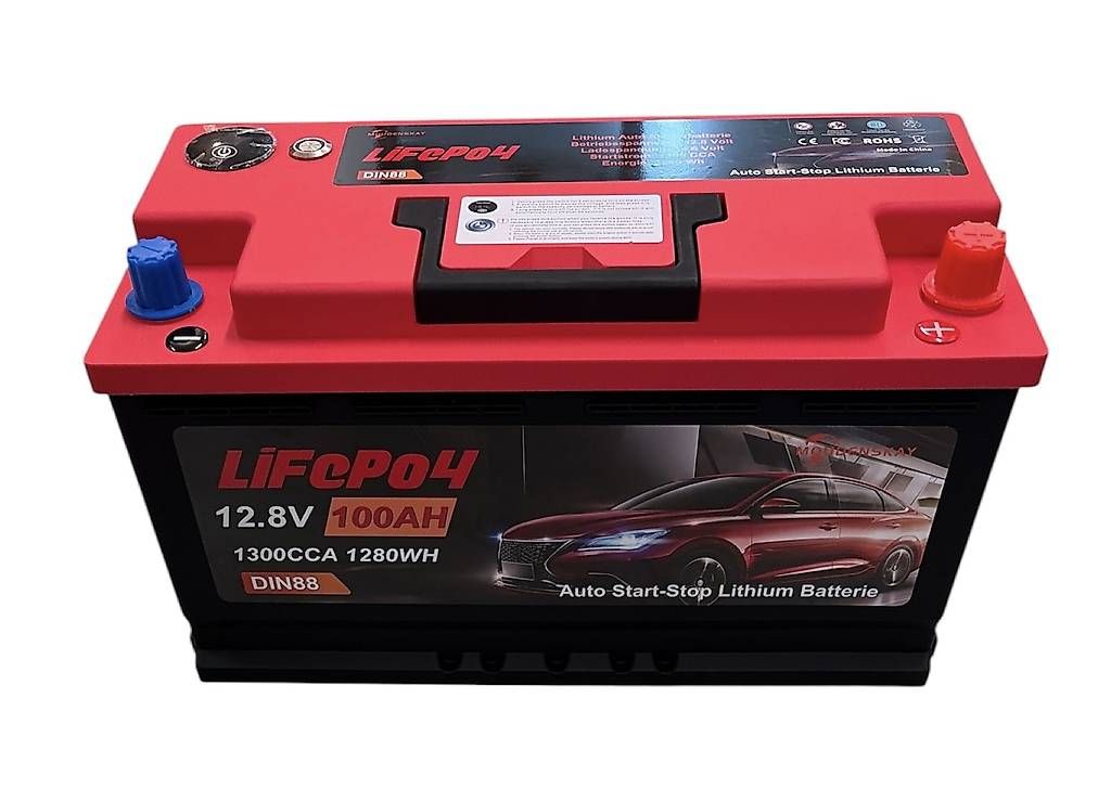 Batterie: Lithium Starterbatterie 12.8V/100Ah/1300A – Usato da Balgach venduto da SolarLifepo4