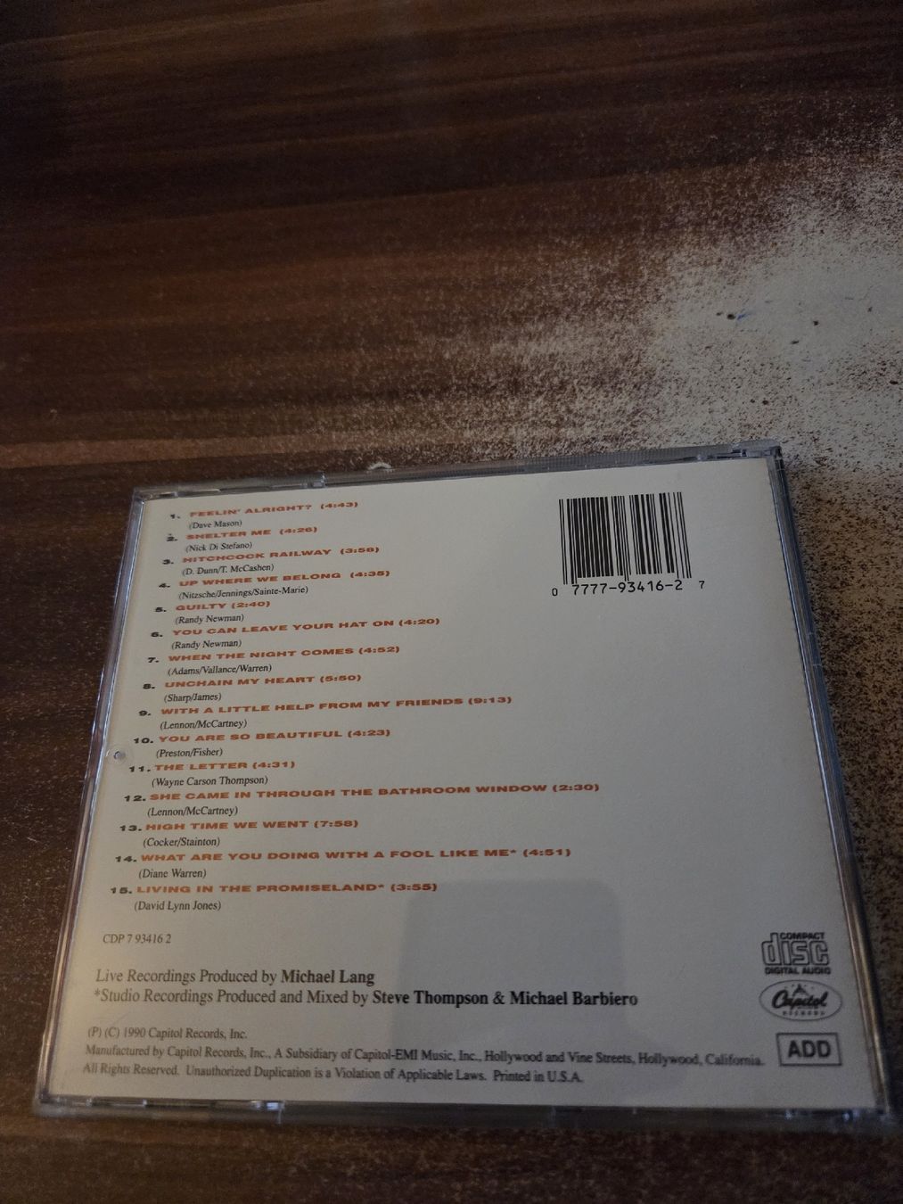 CD: Joe Cocker - Live – Usato da Wattenwil venduto da Mage66 1