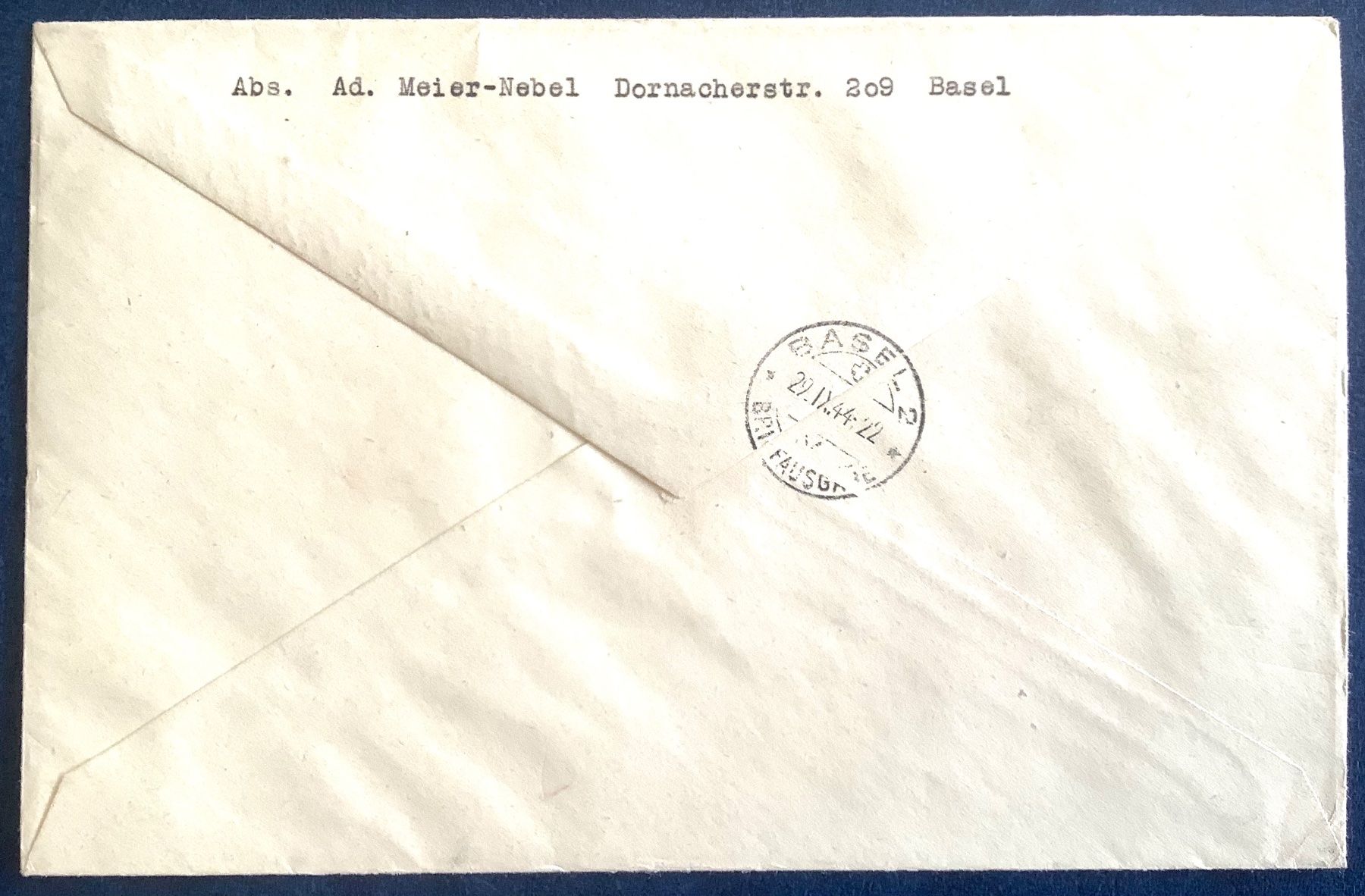 Tutti i francobolli: 1944 / R - Brief / Flugpost -  Genéve - Basel – Usato da Liestal venduto da Skunk02 1