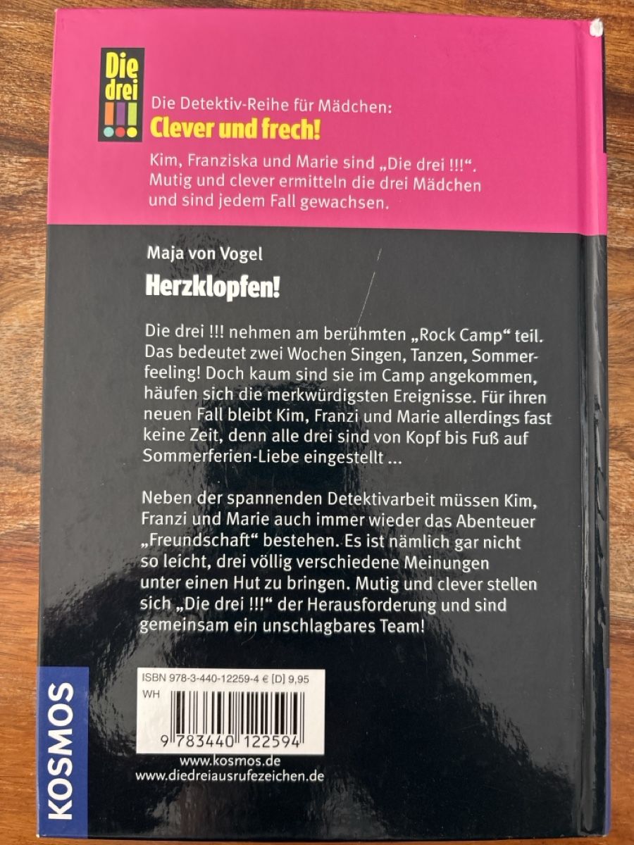 Bücher: Buch Die drei !!! - Herzklopfen  – Gebraucht aus Gümmenen von Duke1976 1