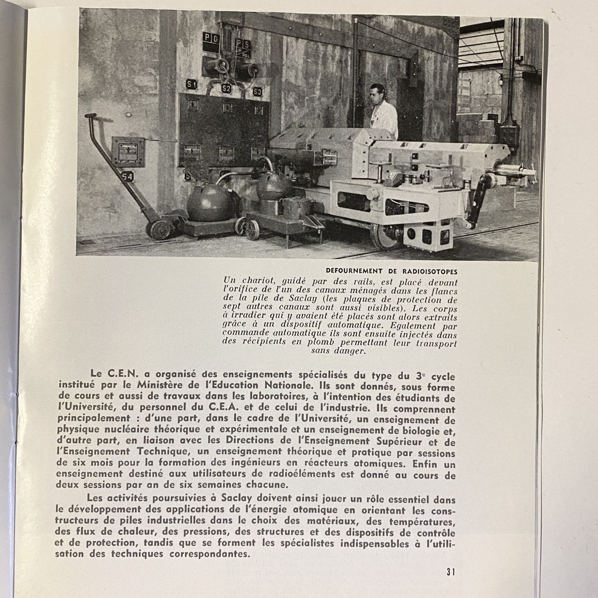 Libri: Atomes Atomique Uranium Radiation Radiosotope 1955 Commissar – Usato da Cointrin venduto da vrossi 5