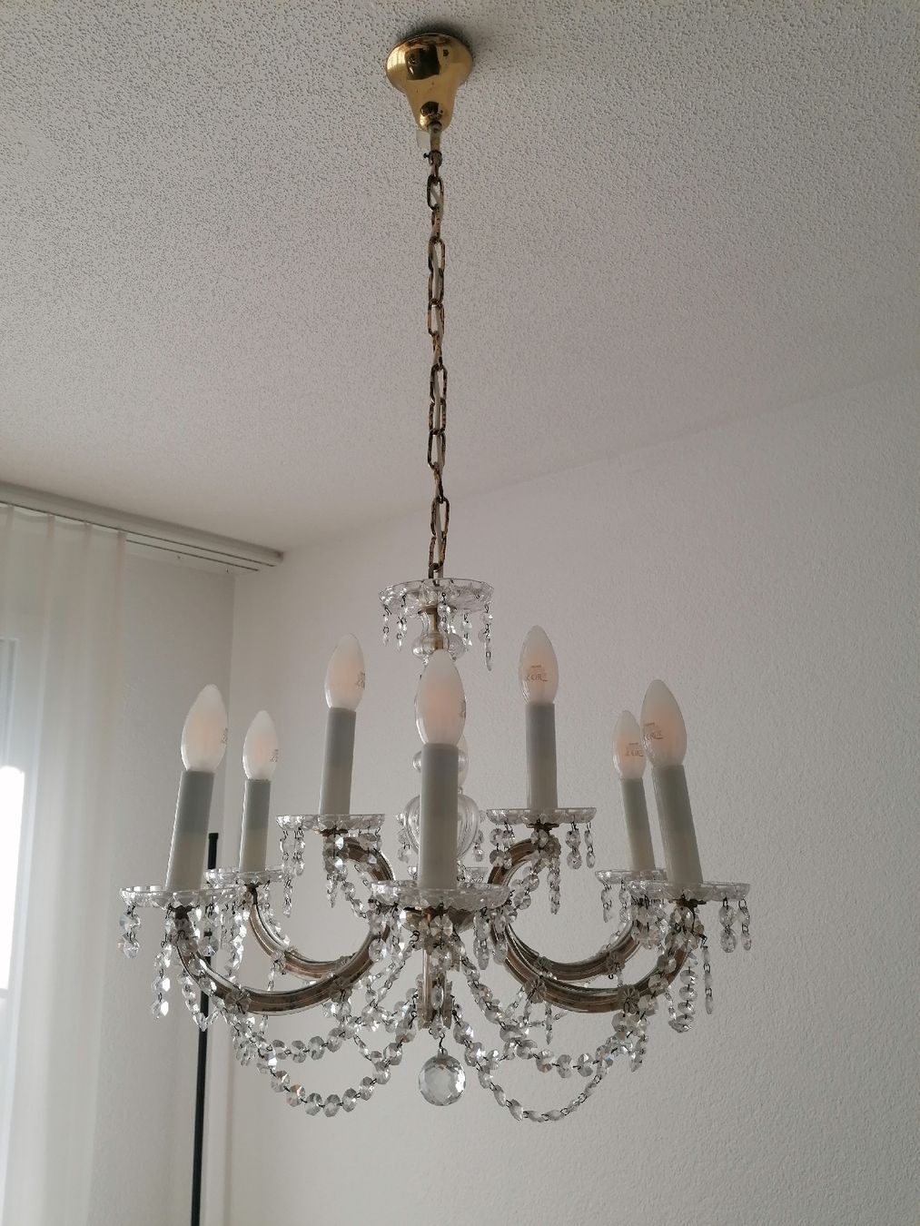 Lampadari & plafoniere: Schöner, alter Kristallkronleuchter – Usato da Hettlingen venduto da CaroliR 1