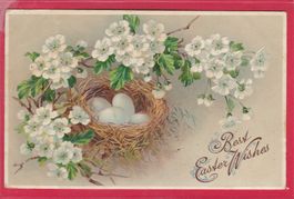 PRÄGEKARTE, BEST EASTER WISHES, 5.4.1912
