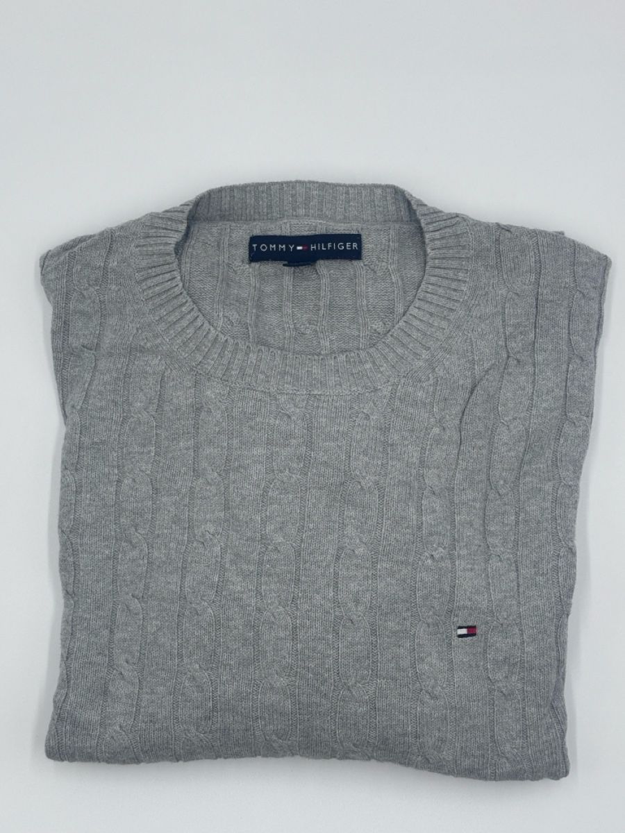 Tommy Hilfiger Maglioni & Felpe: Herren Tommy Hilfiger Strickpullover, grau, Grösse XL – Nuovo (secondo la descrizione) da Arnegg venduto da PascalHelfenberger