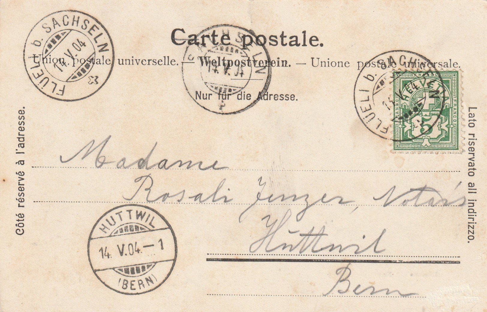 Cartoline postali: Haus vom Niklaus von der Flüe – Usato da Rorschacherberg venduto da fratovi2 1