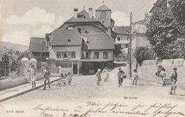 Alte Ansichtskarte St-Imier Schweiz 1905 Briefadresse Porto