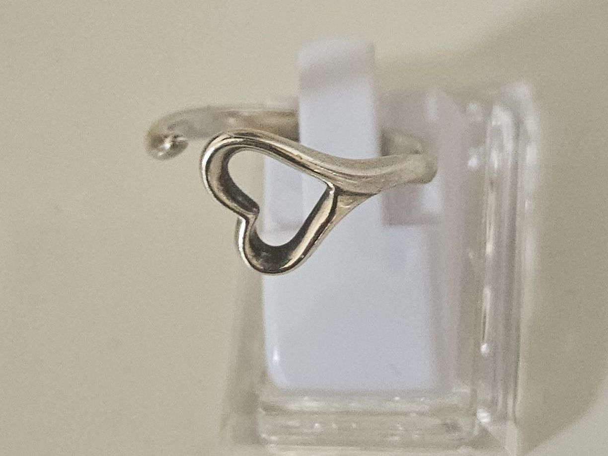 Tiffany & Co. Anelli: Tiffany & Co. Silber Ring Open Heart NP 630 100% Original – Usato da Binningen venduto da lieblingsstyle 3