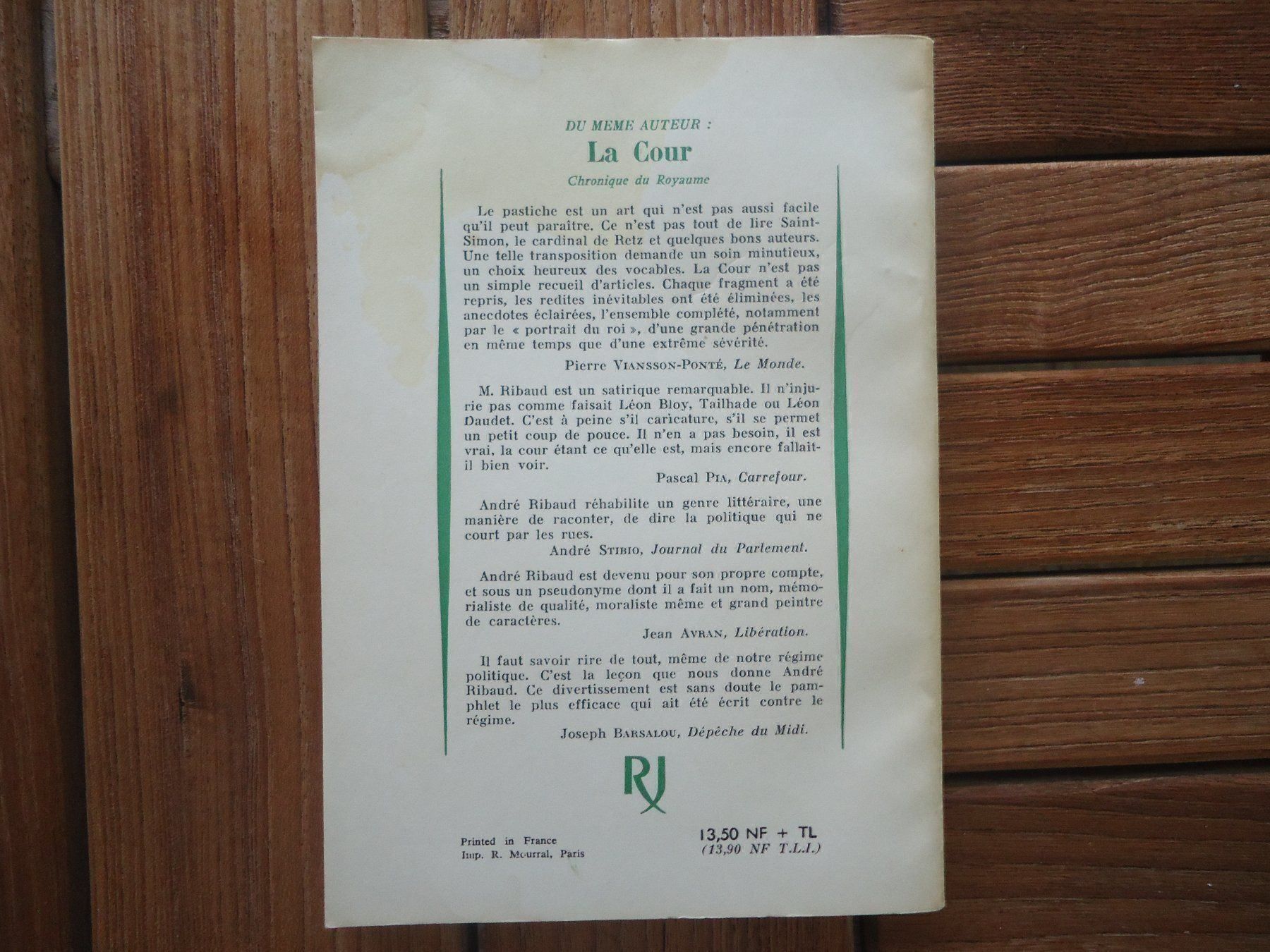 Libri: Le roi-André Ribaud-Dessins de Moisan – Usato da Vessy venduto da bm.par 1