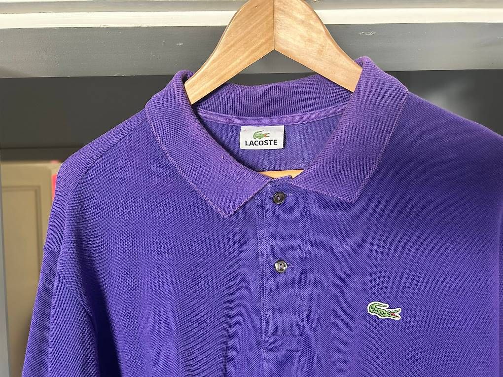 Polo-Shirts: LACOSTE POLOSHIRT, violet, Grösse 7 – Gebraucht aus Biel/Bienne von ste_8vdy 2
