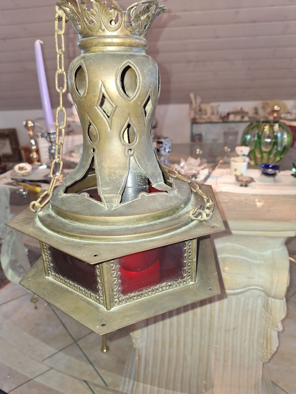 Lampade: Antike Lampe verm.18.Jahrh. – Usato da Rheinfelden venduto da Cleopatra2000 1
