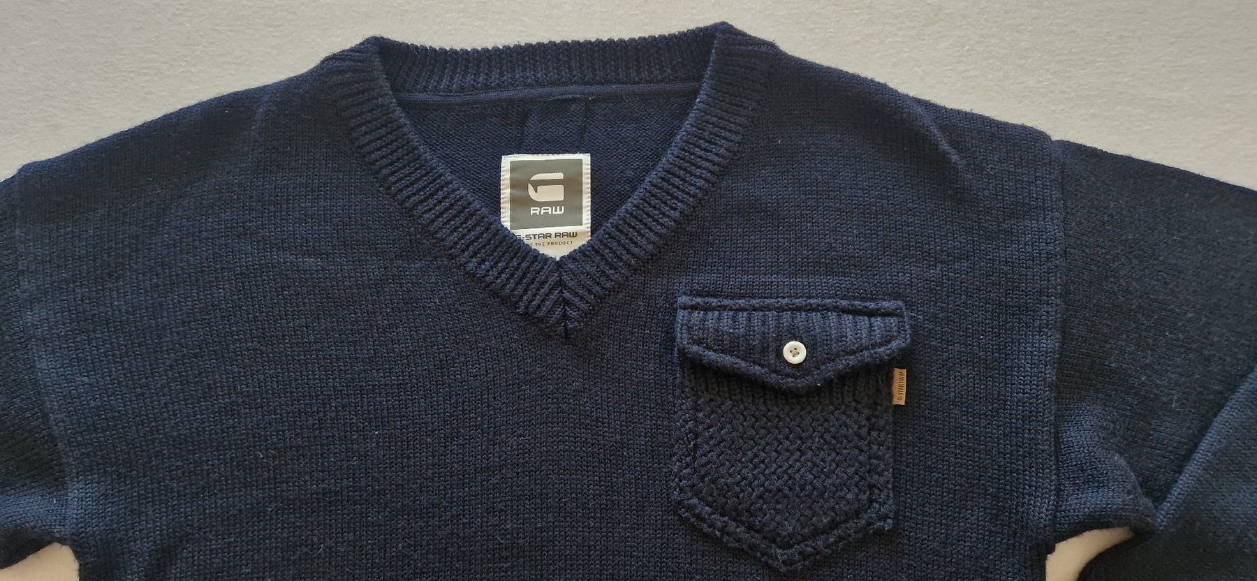G-Star Maglioni & Felpe: G-Star RAW Strickpullover, dunkelblau, Gr. M, neuwertig – Nuovo (secondo la descrizione) da Allschwil venduto da merve_g 4