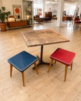Vintage 50er/60er Jahre Hocker – Rot