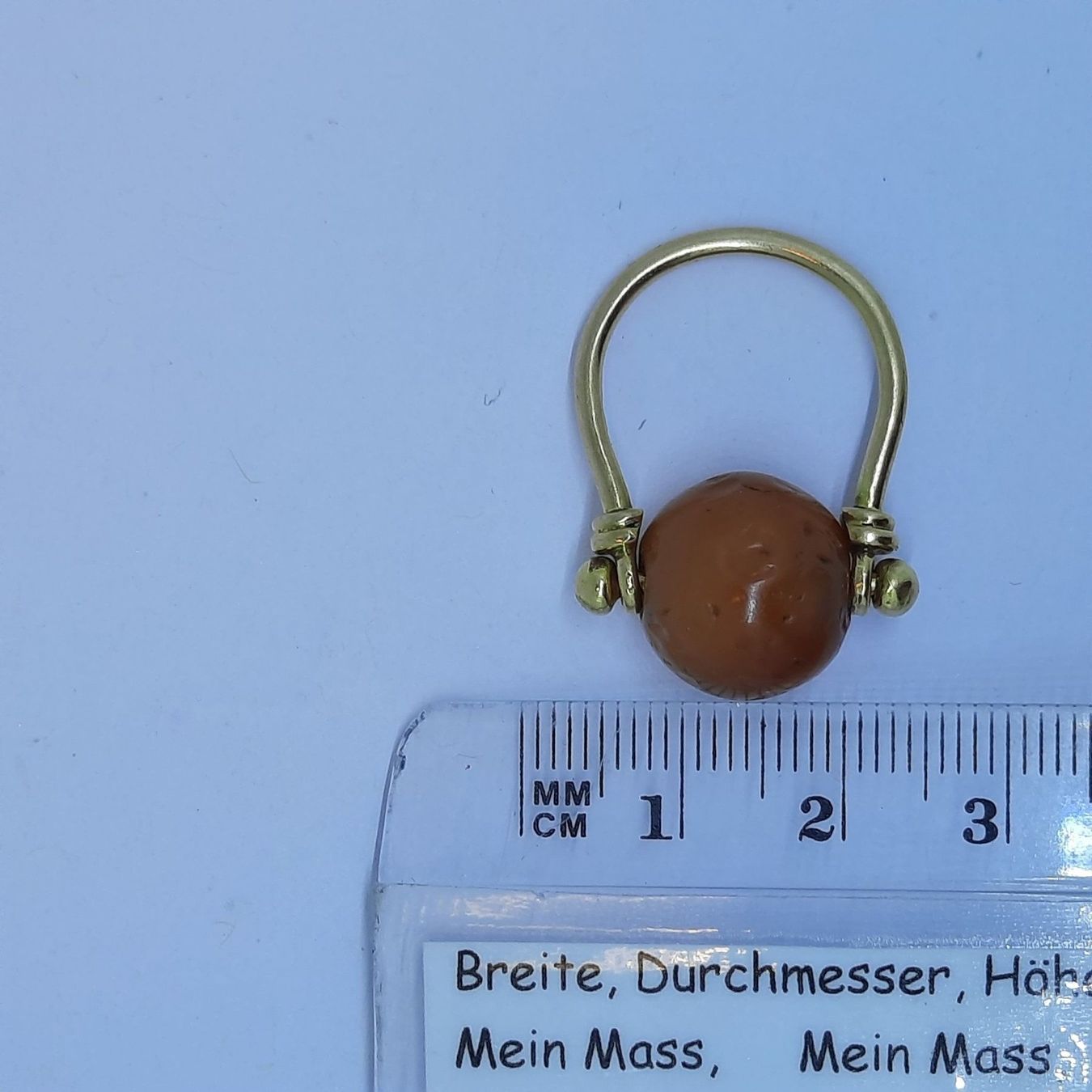 Anelli: Siegelring mir wunderschönem Karneol Edelstein – Usato da Unterägeri venduto da Altgoldschmuck 7