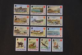 Isle of Man 1973 - Freimarken mit unsichtbarem Gummi**