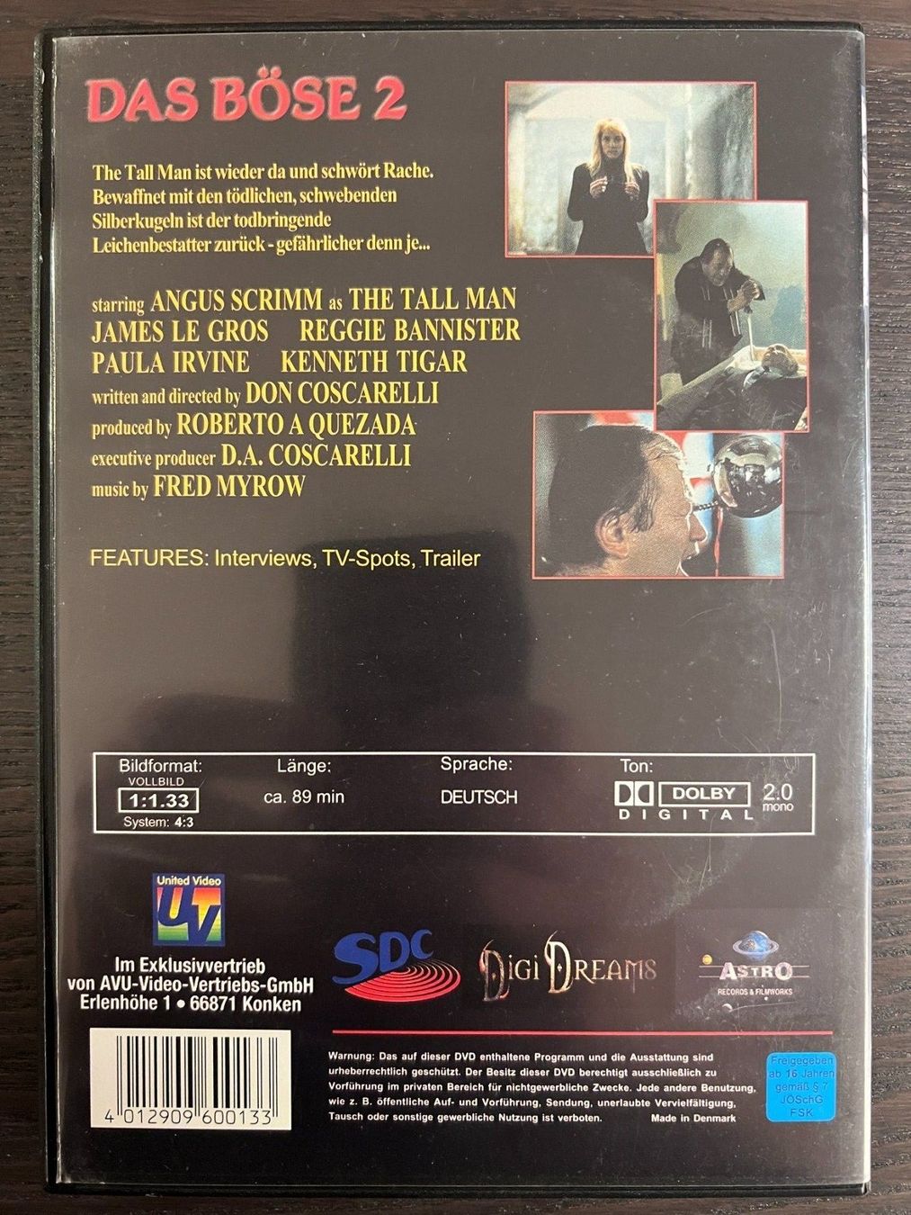 Tutti i DVDs: Das Böse 2 - Phantasm 2 – Usato da Zürich venduto da FilmFreunde 1