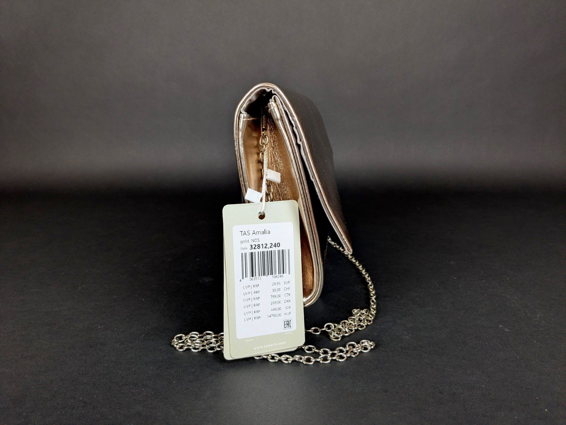 Tamaris Borse da donna: TAMARIS Clutch Tasche Gold – Nuovo (secondo la descrizione) da Thun venduto da Restwert_Thun 6