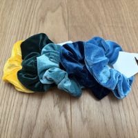 Haargummis Samt Scrunchies 5er Set NEU