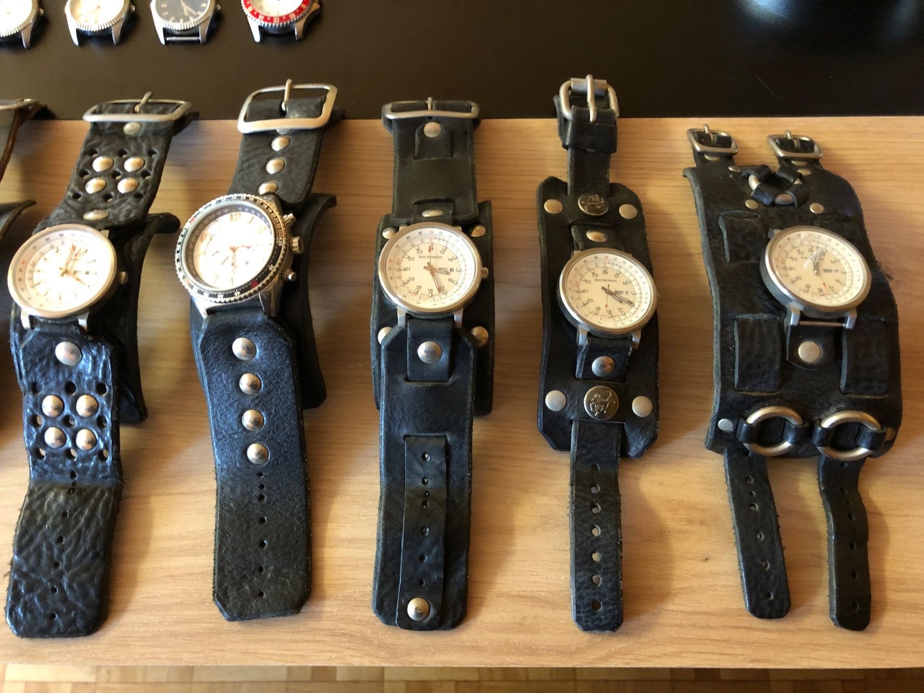 Armbänder & -reifen: Echt leder armband uhren sammlung der marke Red Monkey – Neu (gemäss Beschreibung) aus Reichenburg von Be-nice 2