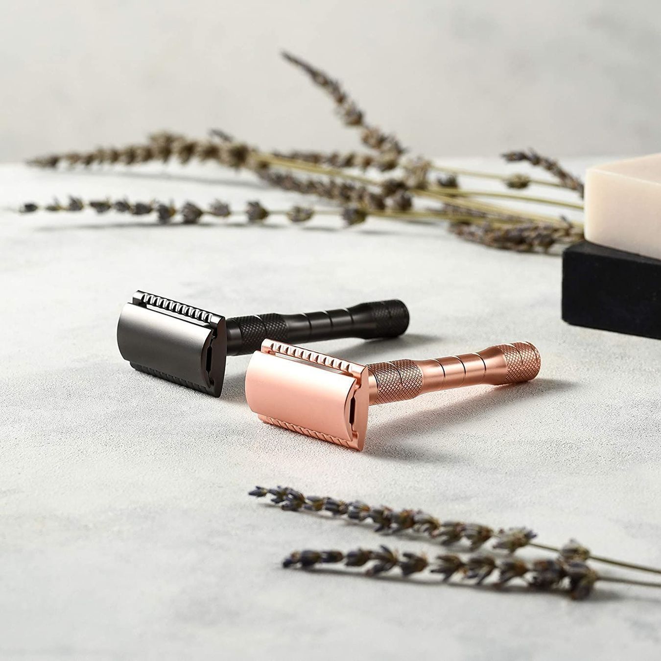 Rasoi & Lamette da barba: Wiederverwendbare Rasierhobel in Metallic Schwarz – Nuovo e nell'imballaggio originale da Walenstadt venduto da Trend-24 5