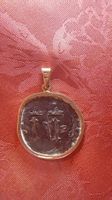 Mittelalterliche Münze auf 14K Gelbgold
