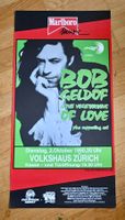 Original Konzert Plakat BOB GELDOF boomtown 1990 VH ZURICH