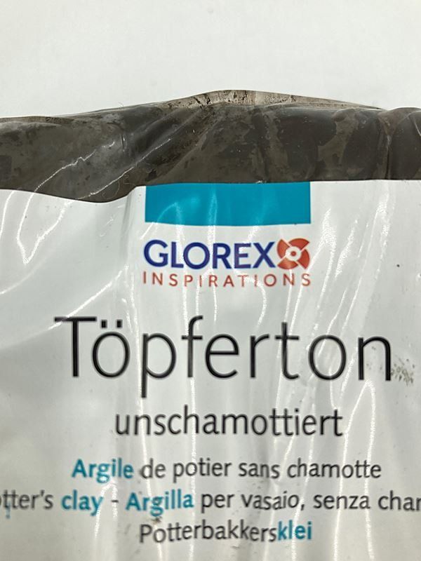 Modelliermasse: GLOREX | Töpferton | unschamottiert | Schwarz – Neu (gemäss Beschreibung) aus Wittenbach von Restwert_St-Gallen 1