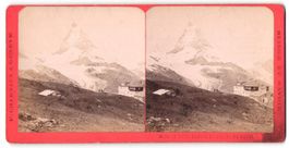 Stereo-Fotografie Zermatt, le Mont Cervi