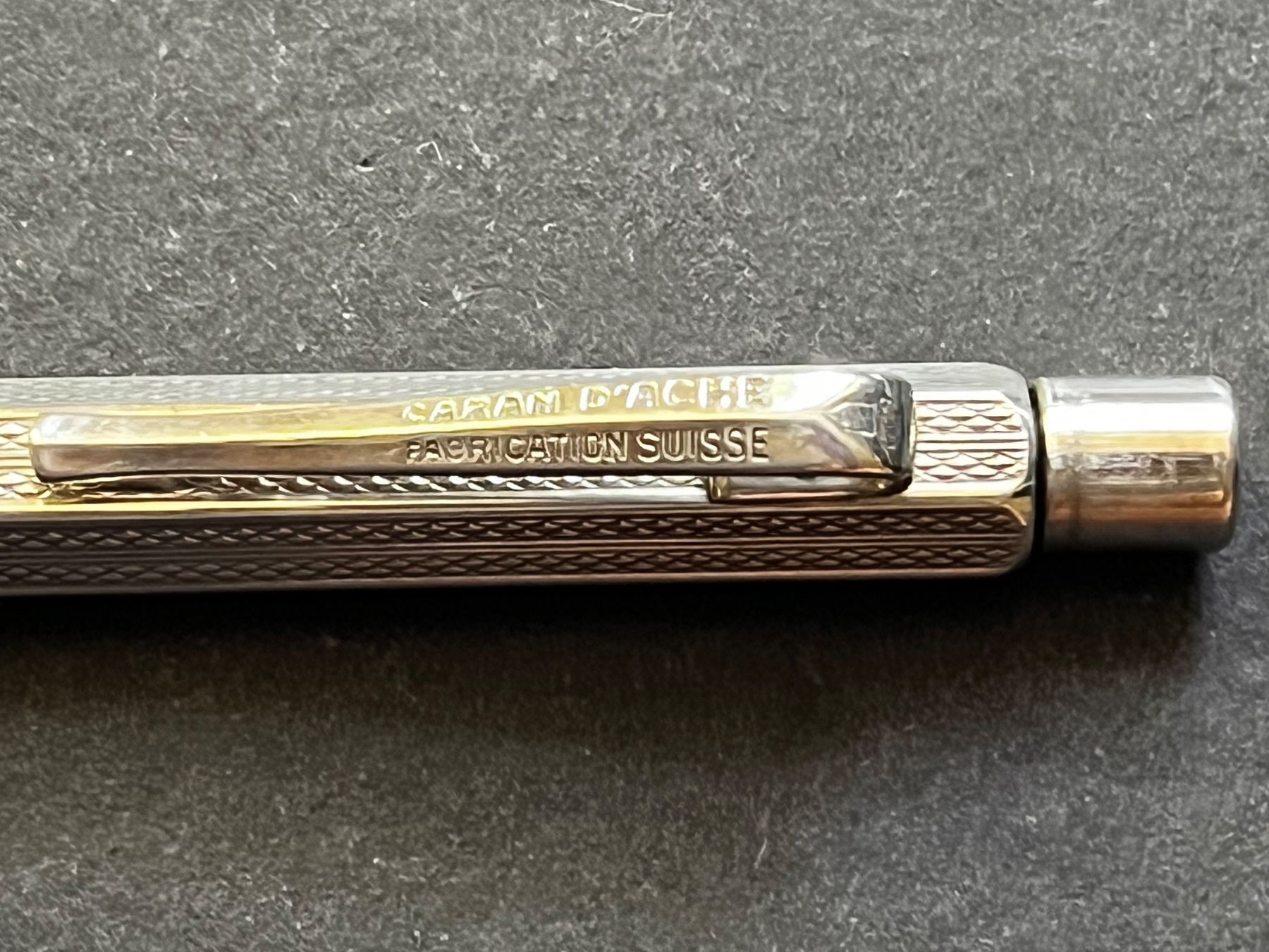 Caran D'Ache Penna & Evidenziatori: Alter Caran d’Ache Ecridor Minenhalter "Doppel" versilbert – Usato da Zürich venduto da FV.vintage 1