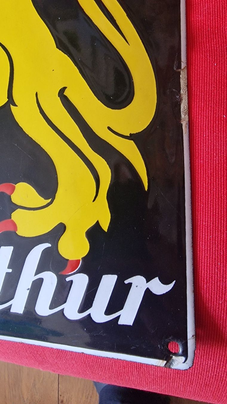 Insegne: Emailschild " STREULI SEIFEN Winterthur " altes CH Original – Usato da Wagen venduto da email-ernst 1