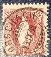 Stehende Helvetia 99A PF Grosser Fleck am Speer