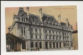 AK ca. 1915 Lausanne Hôtel des Postes