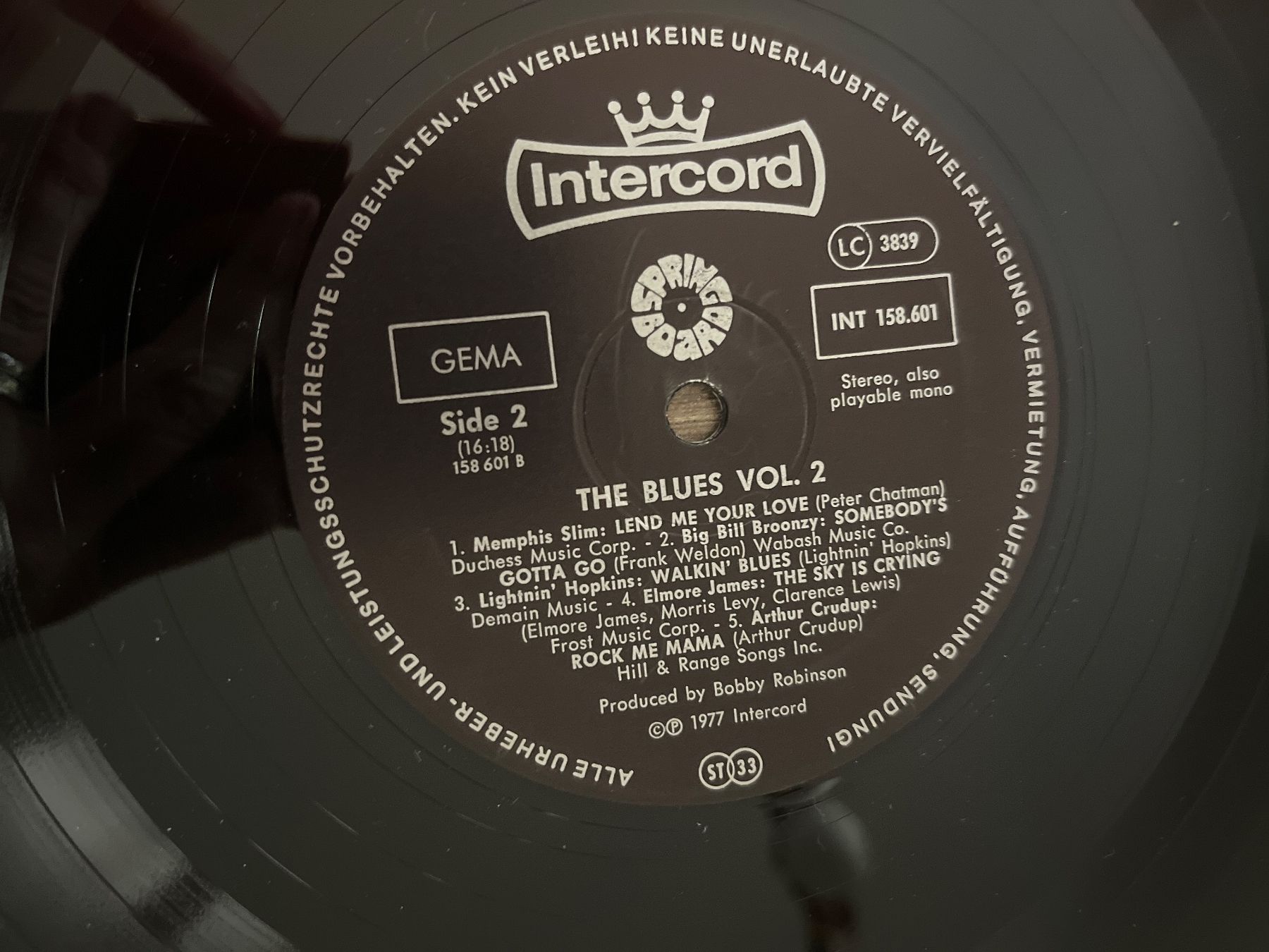 Dischi in vinile: A808/The Blues Vol. 2 – Usato da Frutigen venduto da Philippe_jsp 2