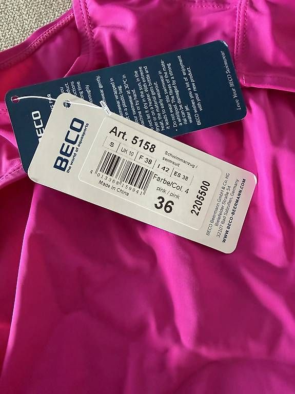 Badekleider & Bikinis: Beco Badeanzug Gr. 36 – Neu und originalverpackt aus Sins von bit_rg7j 3
