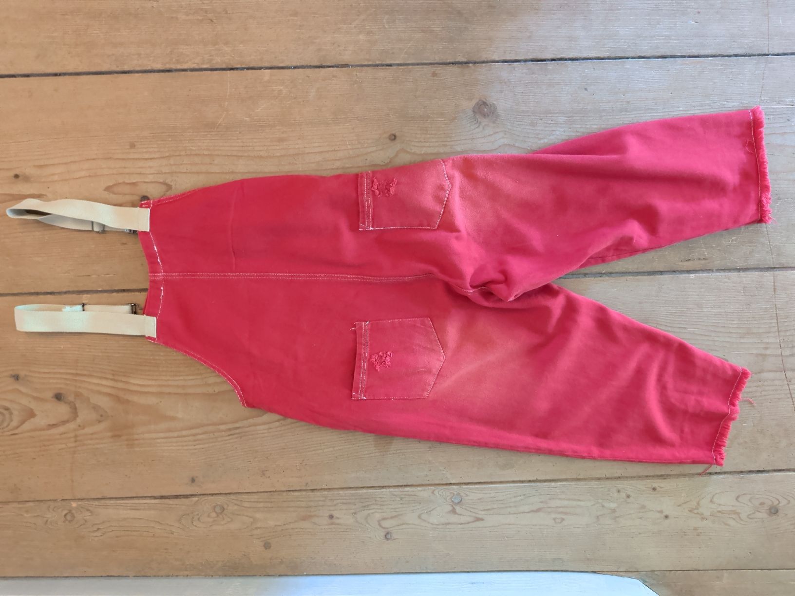 Pantaloni: Latzhose rot mit Goofy Print - Grösse L – Usato da Dietfurt venduto da Subforce1853 7