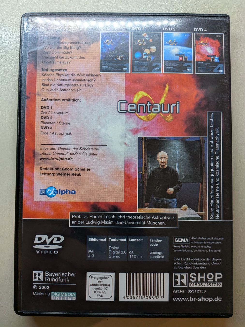 Alle DVDs: "Alpha Centauri 4" mit Prof. Dr. Harald Lesch [DVD] – Gebraucht aus Port von gecotom 1