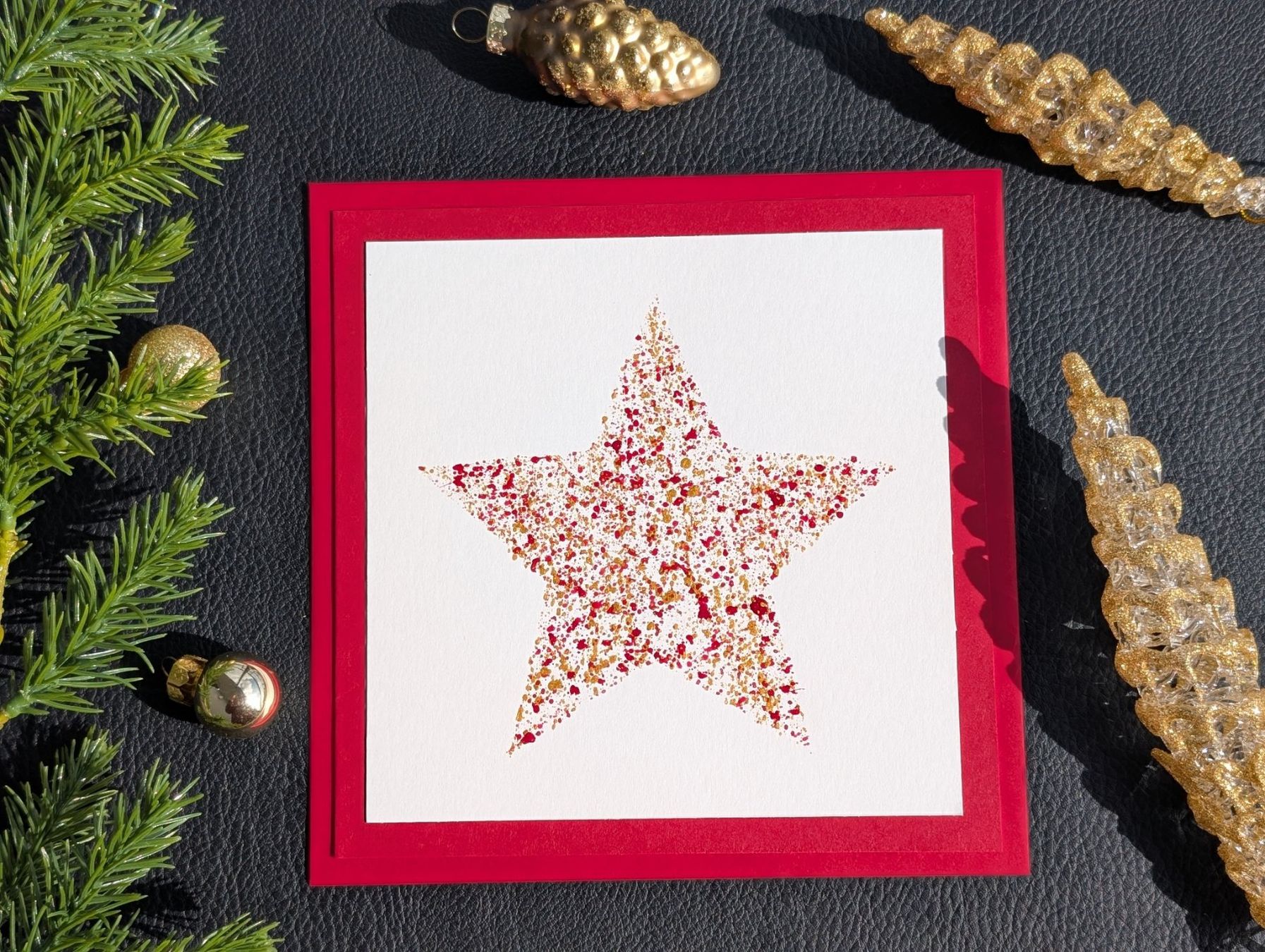 Cartoline: Handgemachte Weihnachtskarte Set auf 2 – Nuovo e nell'imballaggio originale da Winterthur venduto da LaVieColor 1